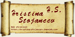 Hristina Stojančev vizit kartica